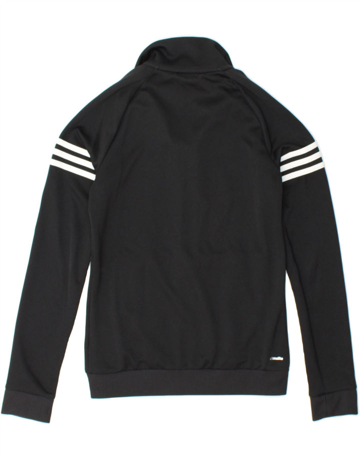 ADIDAS Womens Climalite Tracksuit Top Jacket UK 4/6 XS Black Polyester Vintage Adidas and Second-Hand Adidas from Messina Hembry 