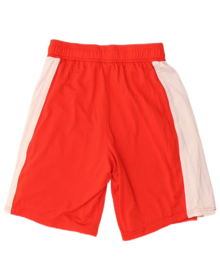 PUMA Short de sport graphique pour hommes, petit, rouge, color block, en polyester