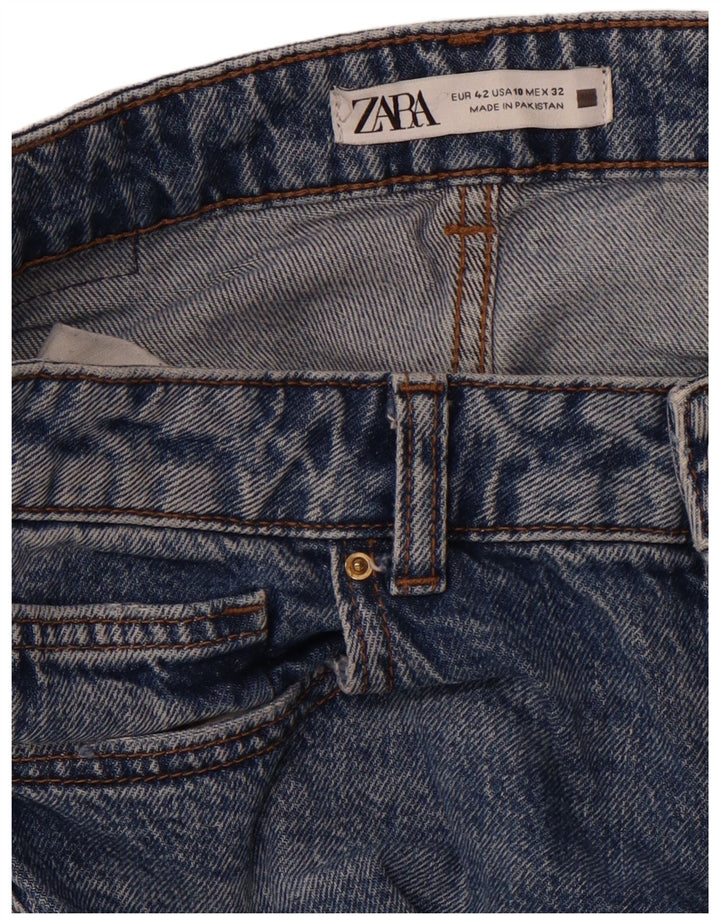 ZARA Jean fuselé pour femme EU 42 Large W32 L28 Bleu