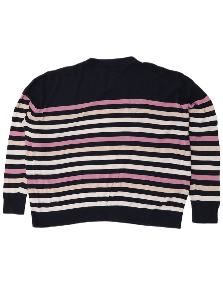 Marks & Spencer Pull ras du cou pour femme UK 18 XL Multicolore