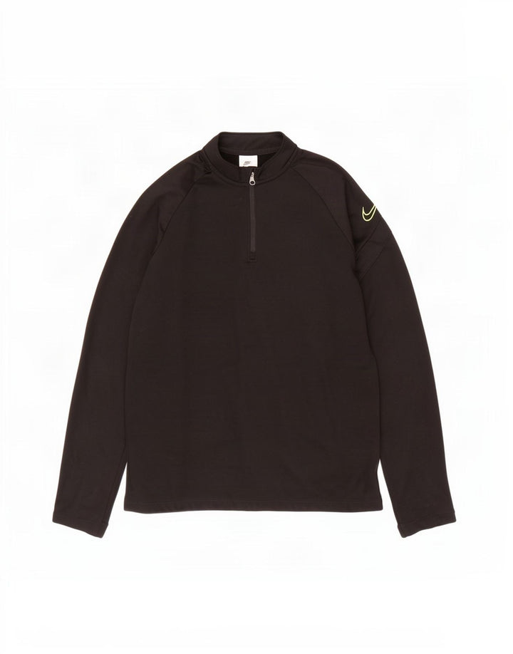 Haut de survêtement Nike Dri Fit Graphic pour garçon 12-13 ans, grand noir