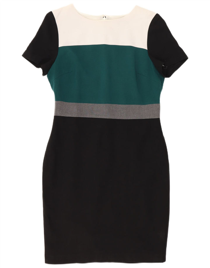 Marks & Spencer Robe fourreau pour femme UK 12 Medium Multicolore Colourblock