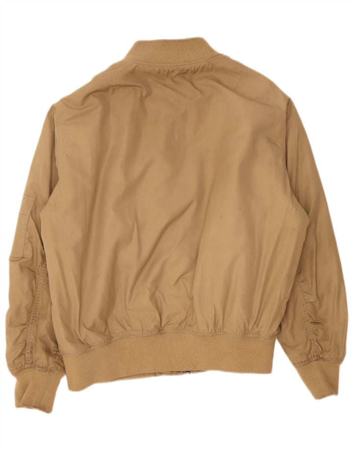Topshop Veste Bomber Oversize Femme UK 12 Polyester Beige Moyen