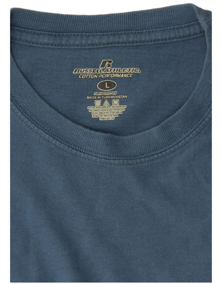 Russell Athletic T-shirt pour homme en coton bleu Taille L