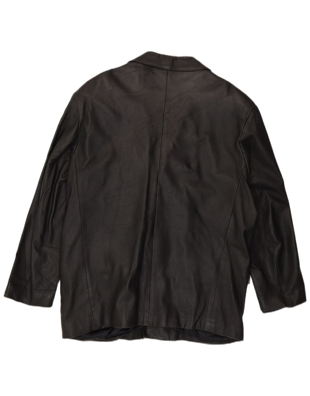 Regina Veste en cuir pour homme UK 44 2XL Cuir noir