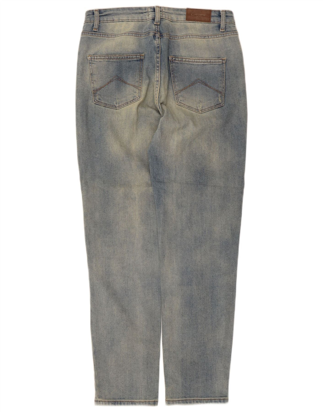 Carrera Jean fuselé effet vieilli pour femme IT 42 Medium W29 L29 Bleu Coton