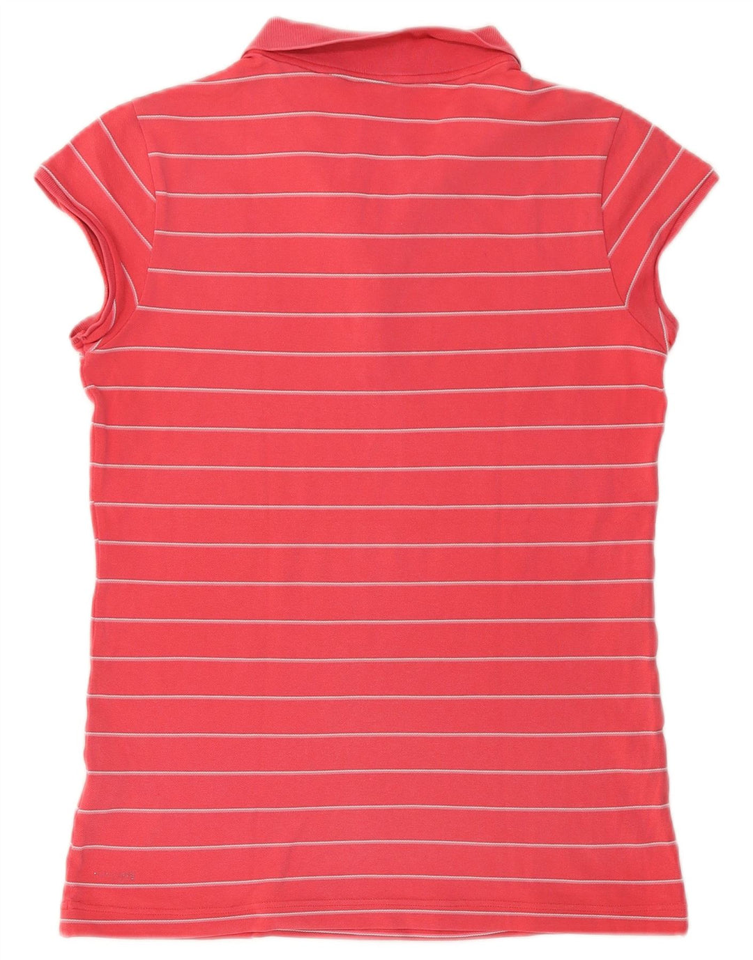 ADIDAS Polo Clima 365 pour femme UK 16 Grand coton rayé rose