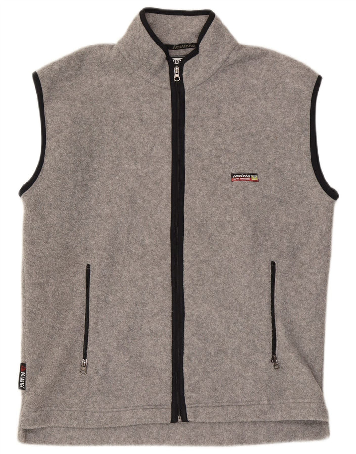 Invicta Gilet polaire pour homme UK 40 Large Gris Polyester