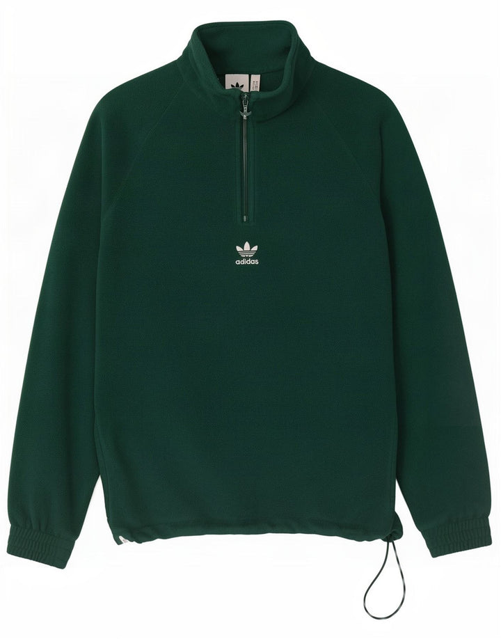 Adidas Pull polaire graphique pour homme Petit Vert Polyester
