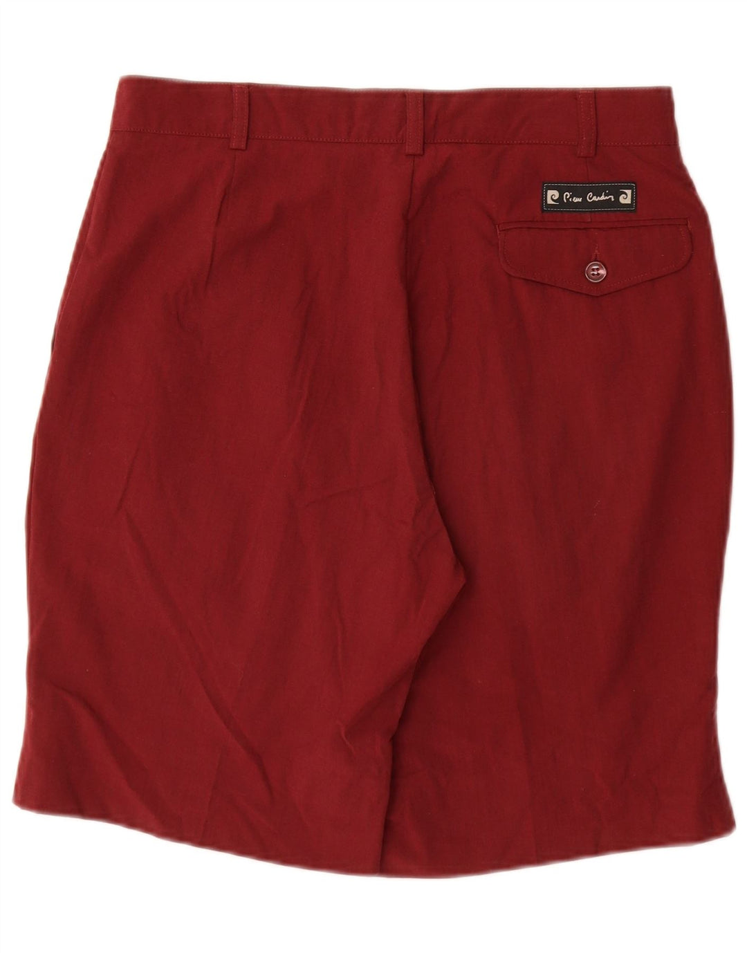 PIERRE CARDIN Short Chino Pegged Femme IT 42 Medium W30 Coton Bordeaux