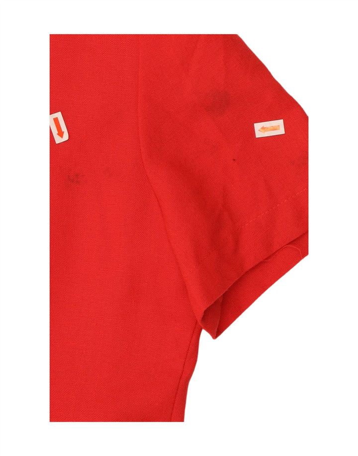 VINTAGE Womens Sheath Dress EU 38 Medium Red Viscose Vintage Vintage and Second-Hand Vintage from Messina Hembry 