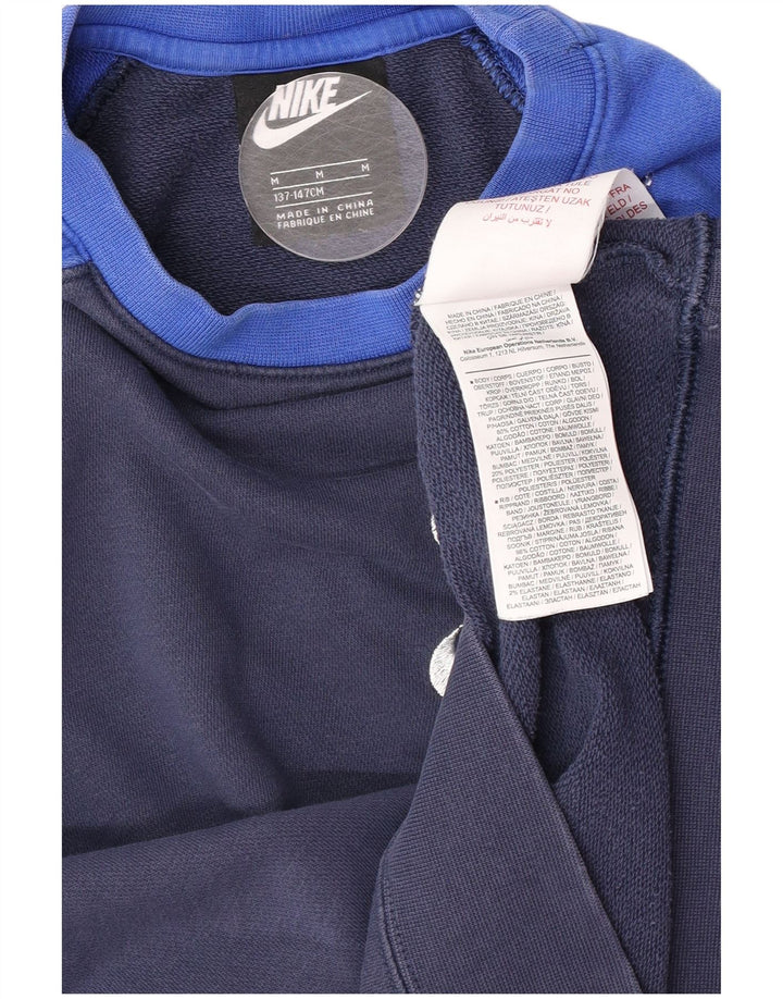 Nike Sweat-shirt graphique pour garçon 10-11 ans Bleu moyen colour block