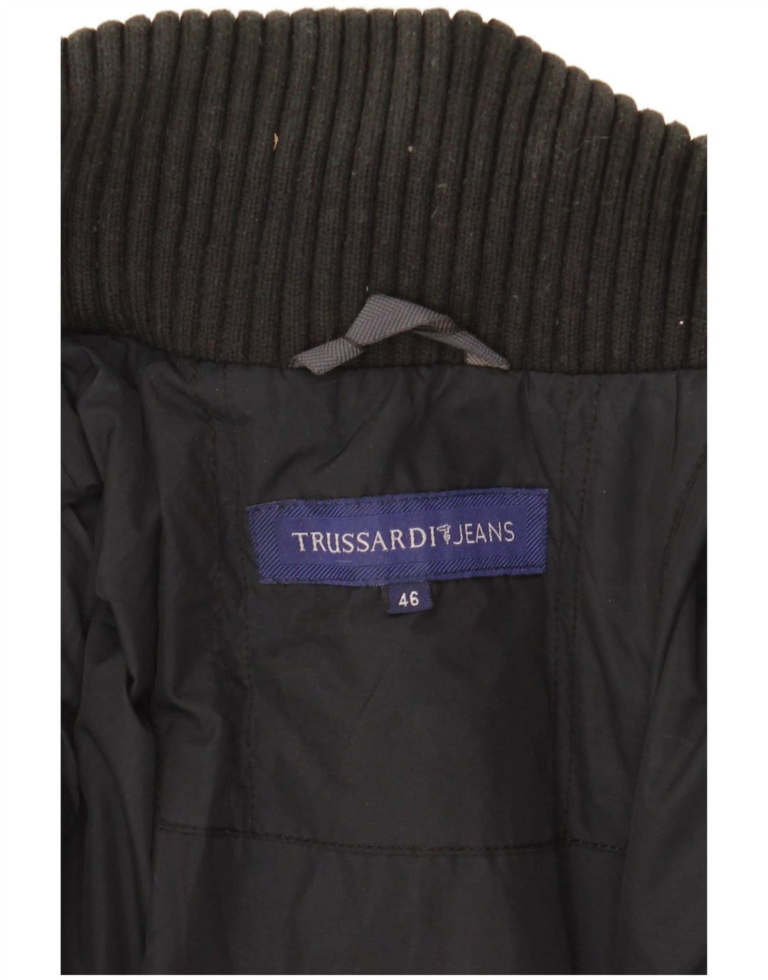 TRUSSARDI JEANS Veste Rembourrée Homme IT 46 Small Noir