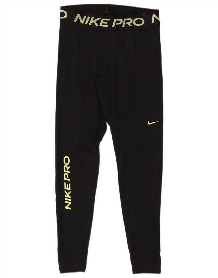 Nike Legging graphique Dri Fit pour femme UK 12 Noir moyen Polyester