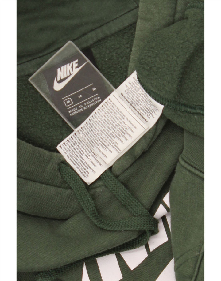 Nike Pull à capuche graphique en coton vert moyen pour homme