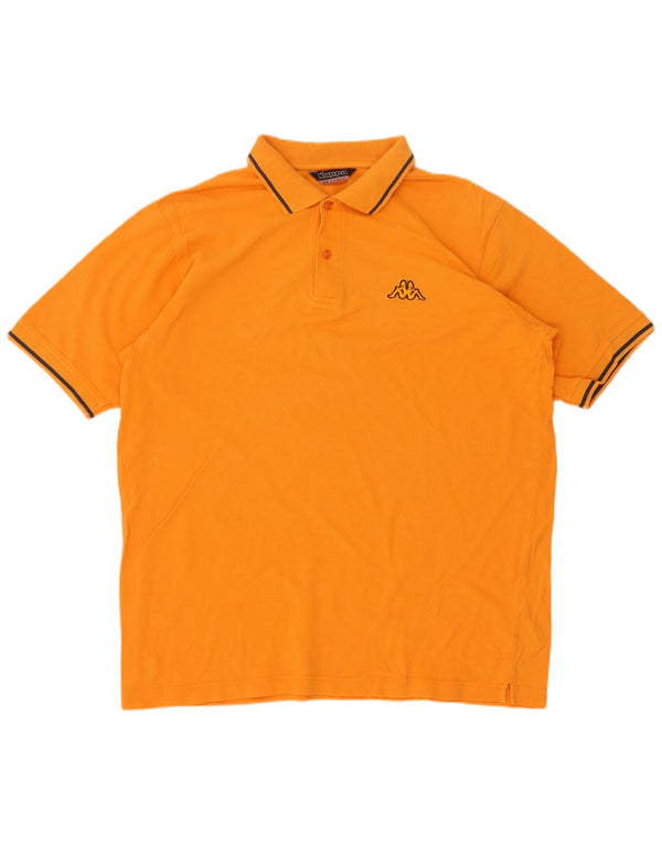 Kappa Polo Homme 2XL Orange Coton