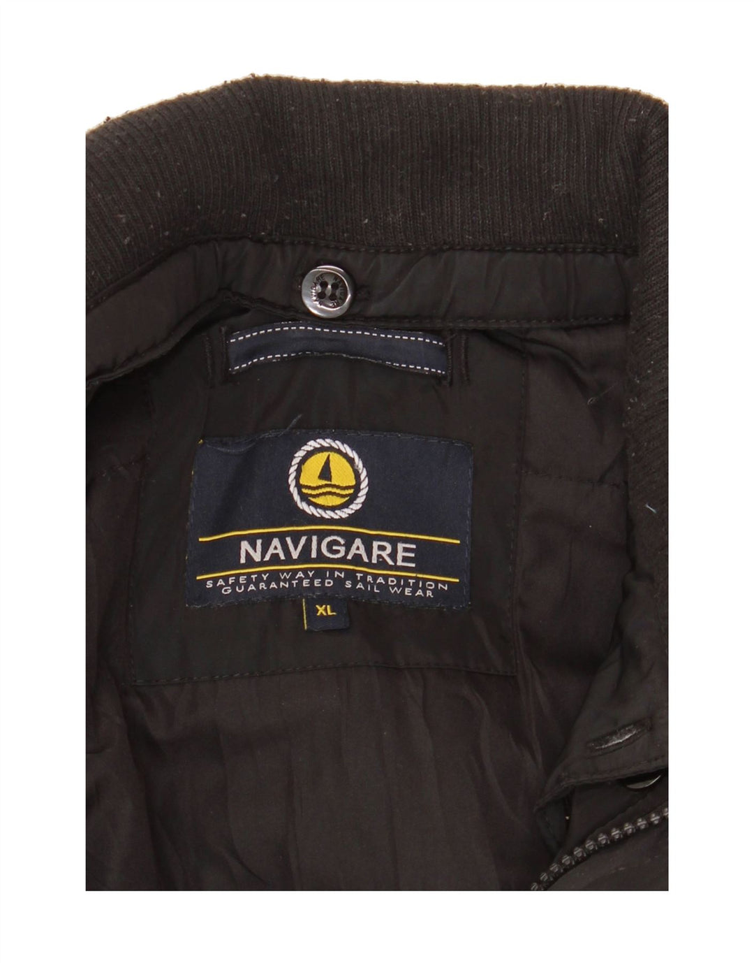 NAVIGARE Mens Utility Jacket UK 42 XL Black Vintage Navigare and Second-Hand Navigare from Messina Hembry 