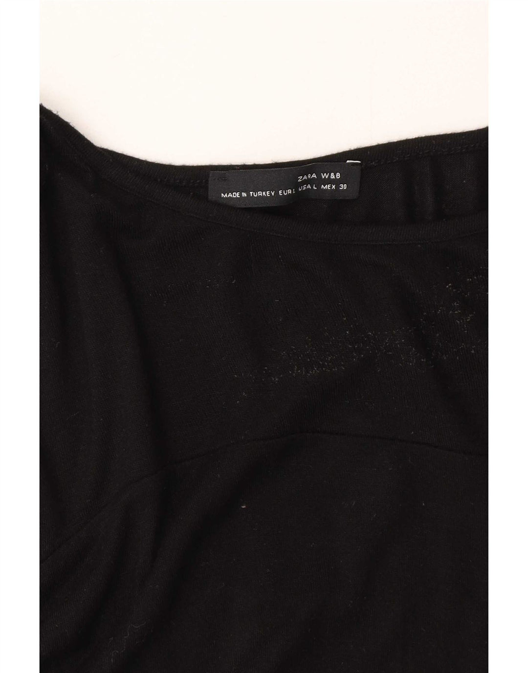Zara Tunique à manches longues pour femme UK 14 Large Noir