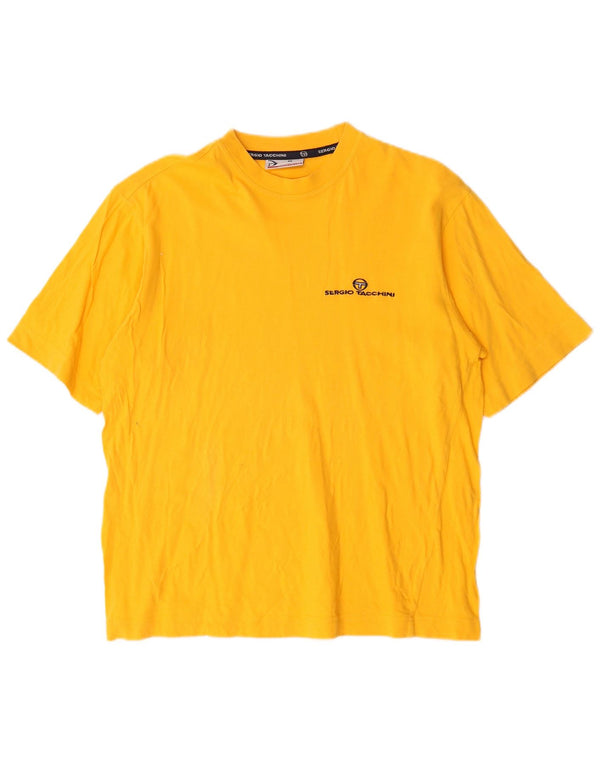 Sergio Tacchini T-Shirt Homme Jaune Moyen Coton
