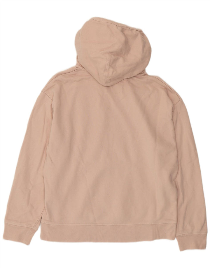 LEVI'S Pull à capuche oversize pour femme UK 44 en coton rose moyen
