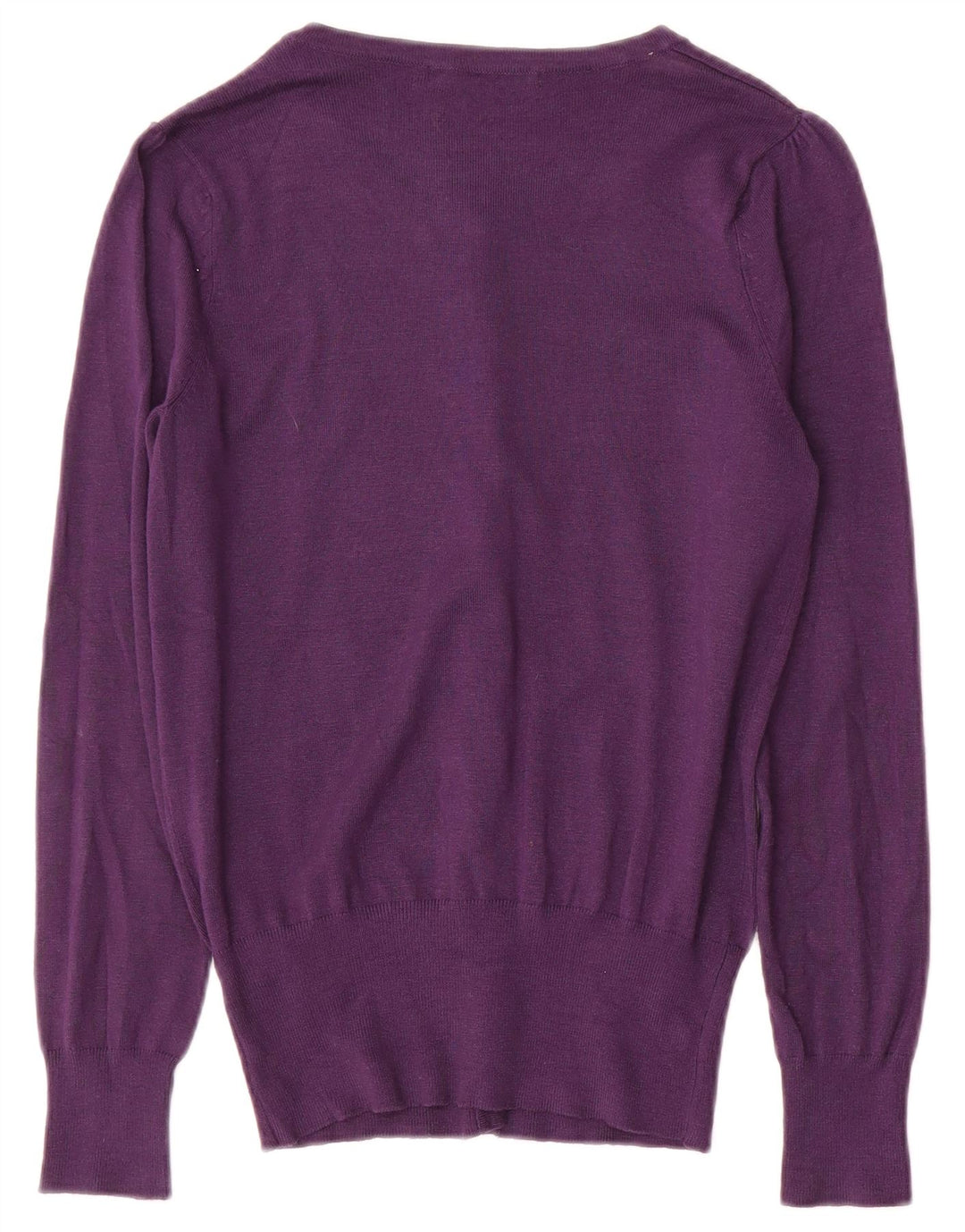 Marks & Spencer Pull Cardigan Femme UK 8 Small Violet Viscose