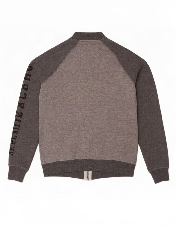 Superdry Veste de survêtement graphique pour hommes, grand, gris, coton color block