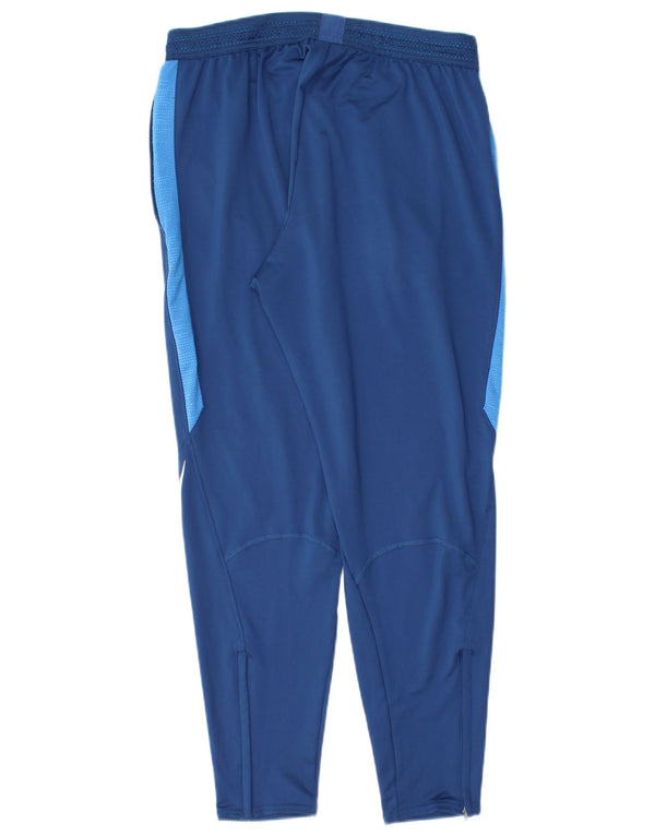 Nike Pantalon de survêtement Dri Fit pour femme UK 14 Large Bleu Colorblock
