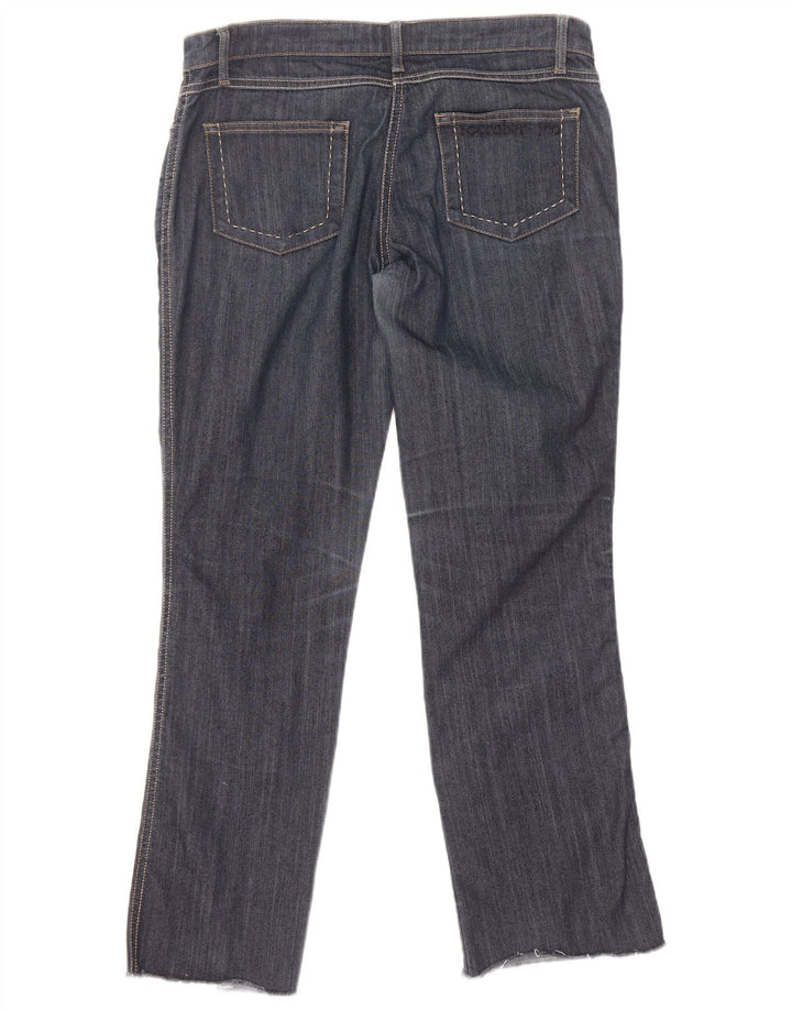 Roccobarocco Jean droit femme W32 L29 coton bleu marine