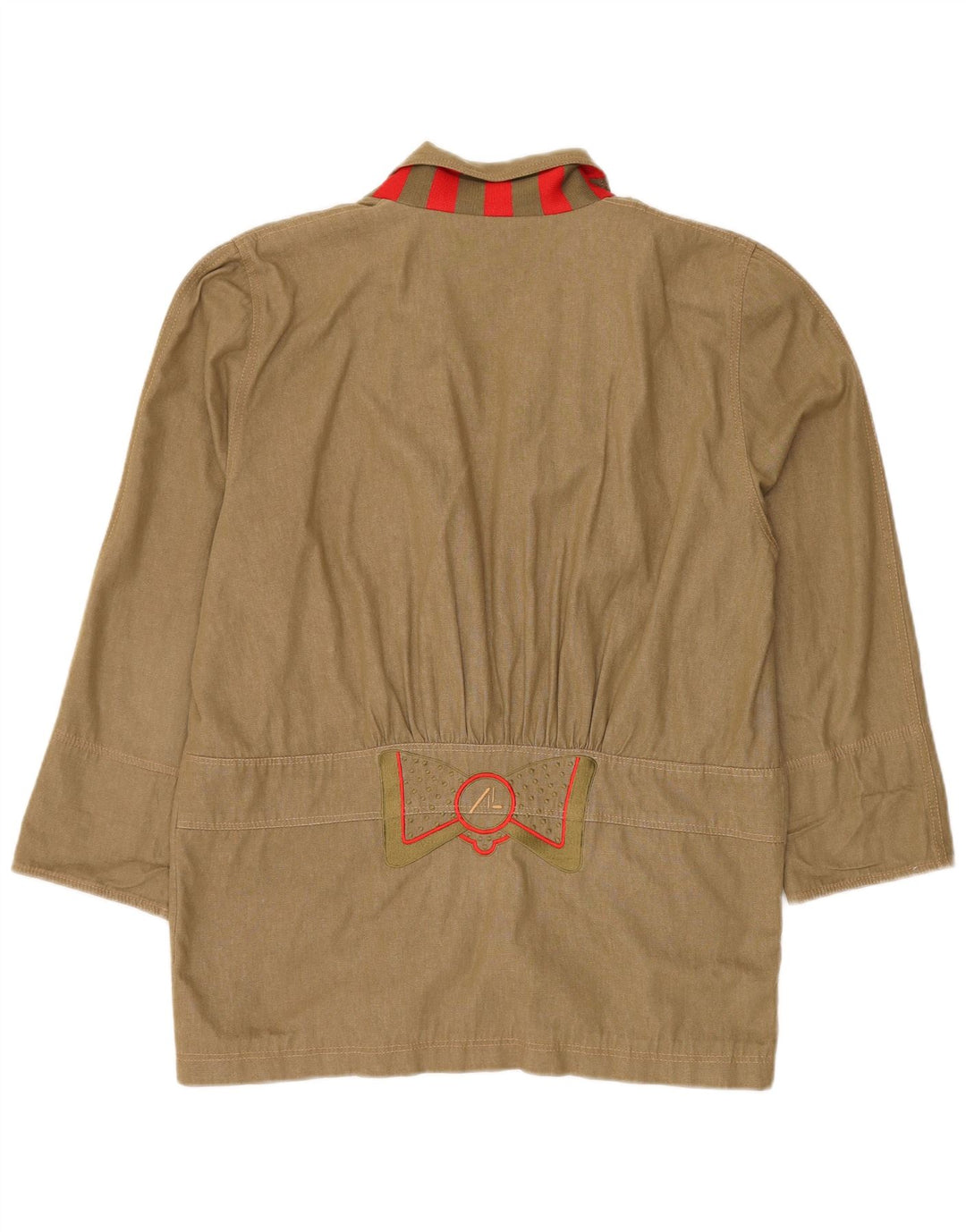 vintage Femme Longline 3 Bouton Blazer Veste IT 42 Coton Vert Moyen