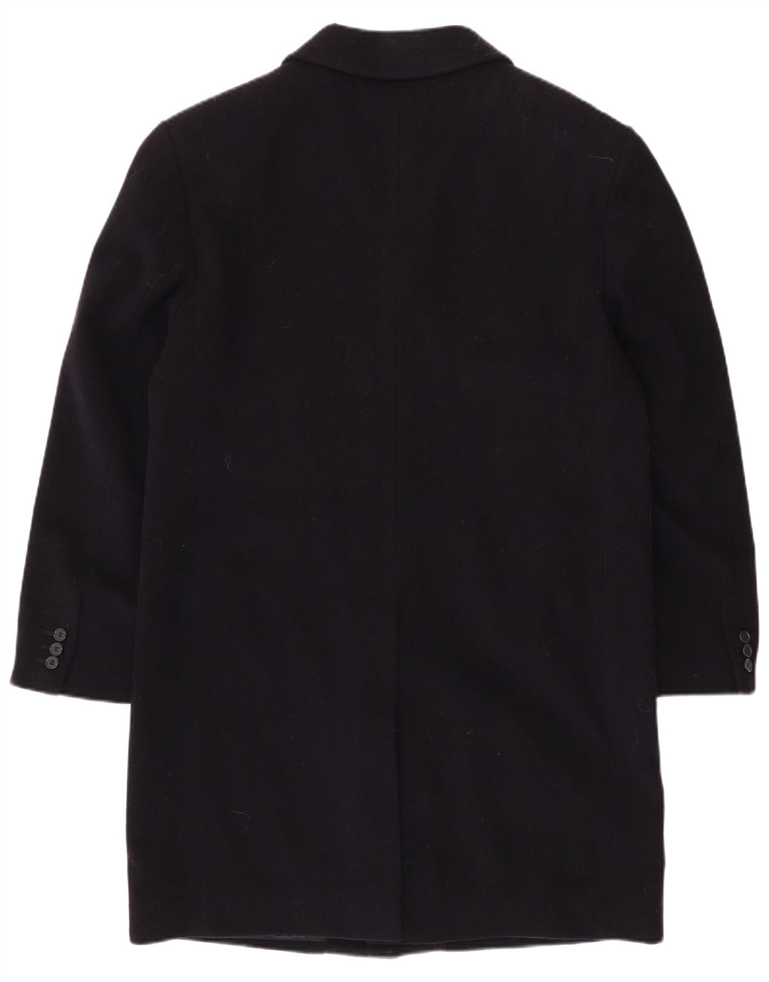 VINTAGE Manteau Homme UK 40 Grande Laine Bleu Marine