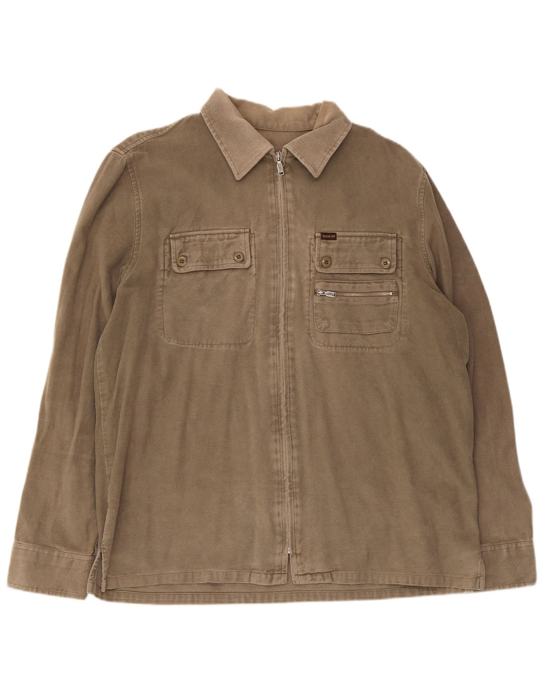Gas Chemise surchemise homme grand kaki