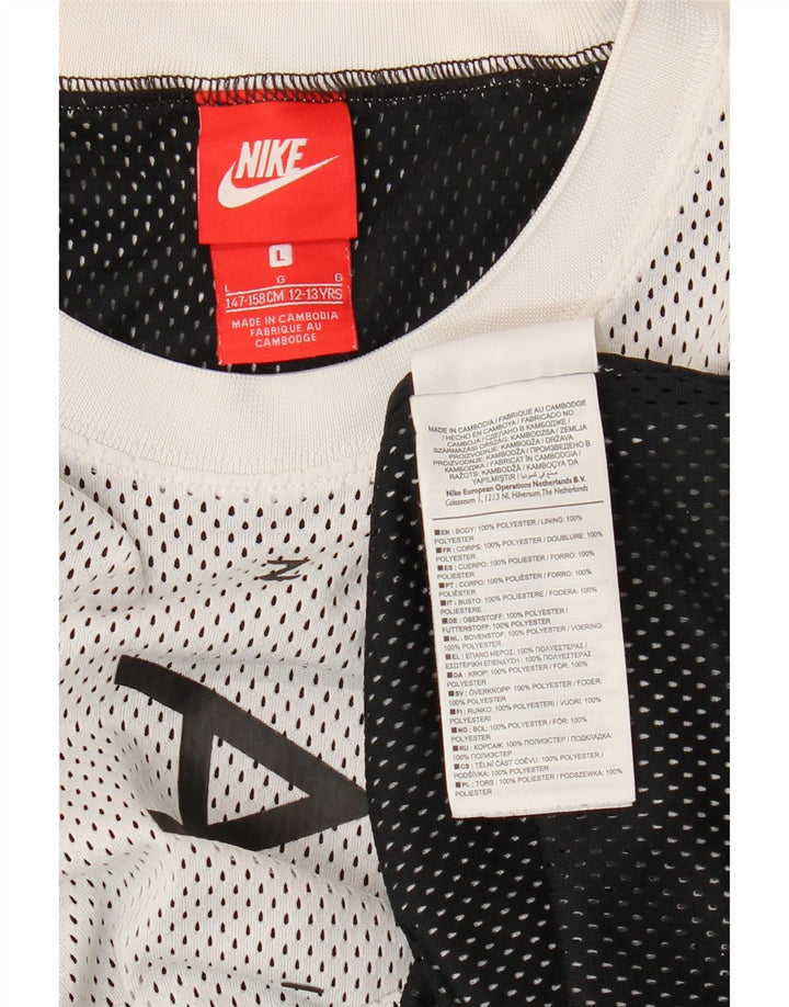 NIKE Débardeur graphique pour garçon 12-13 ans Grand Blanc Polyester