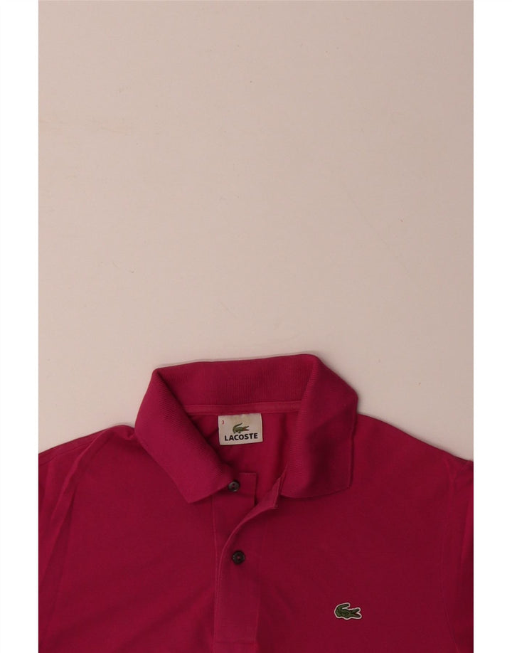 LACOSTE Polo Homme Taille 3 Petit Coton Rose