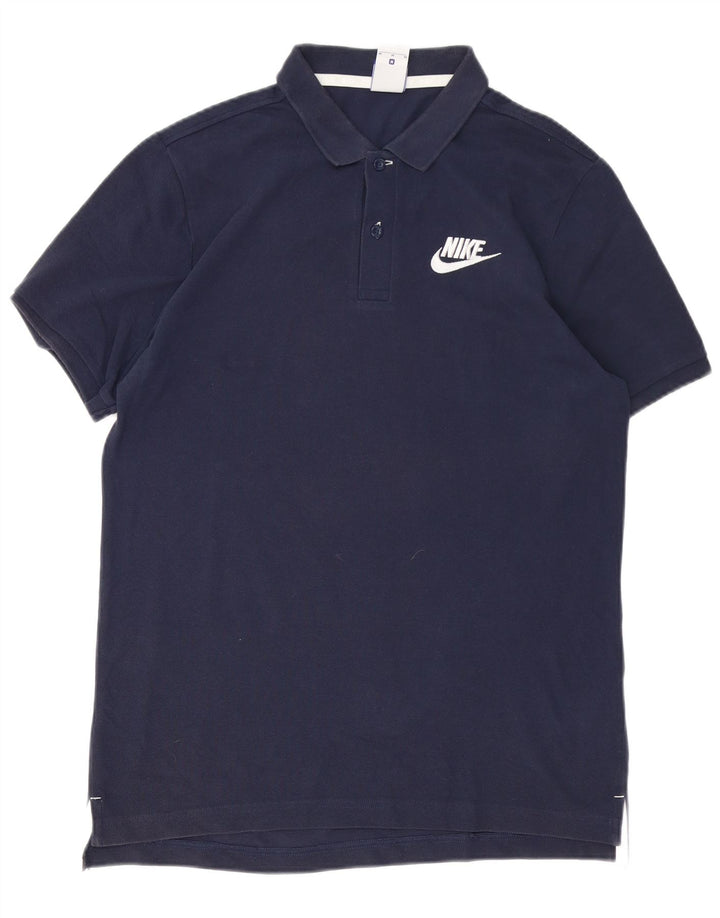 Polo Nike Homme Bleu Marine Moyen Coton