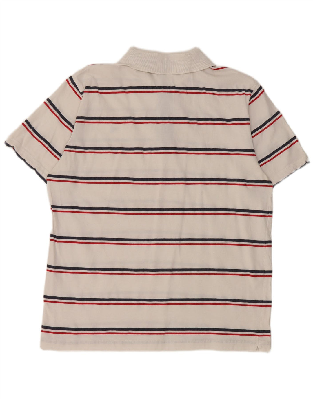Diadora Polo Homme Large Blanc Rayé Coton
