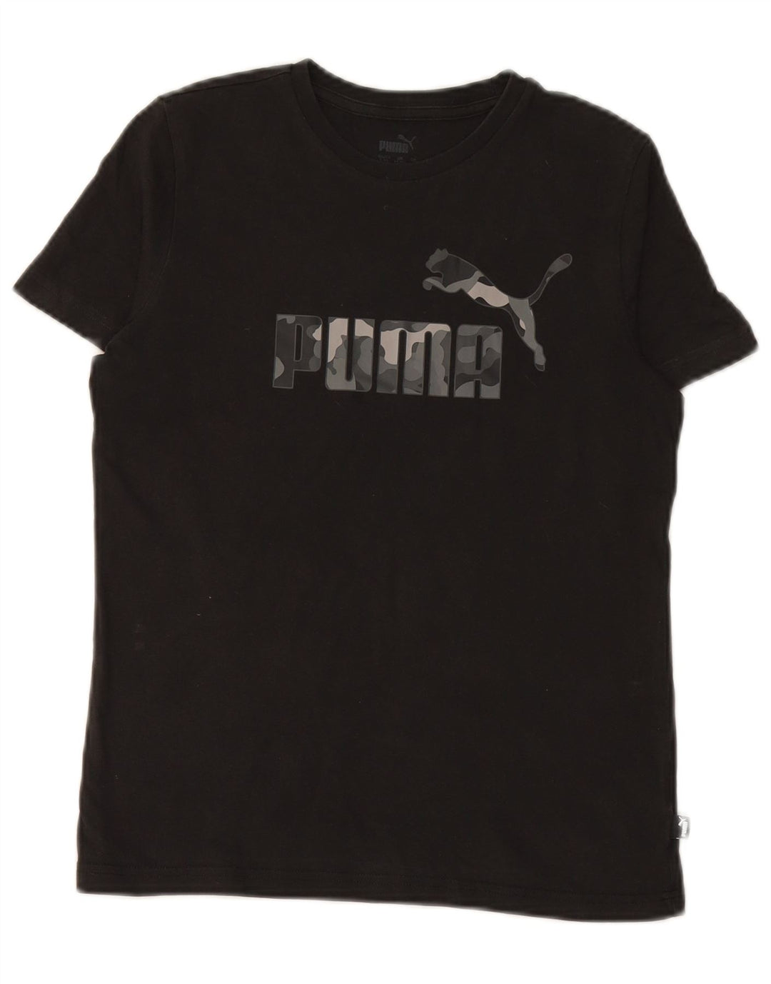 PUMA T-Shirt Graphique Garçon 13-14 ans Noir