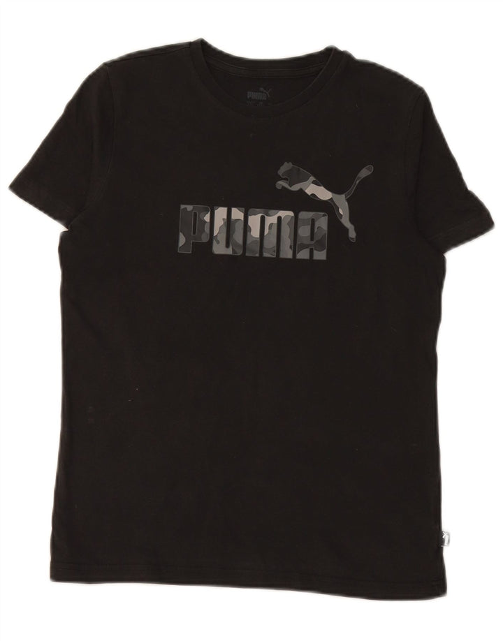 PUMA T-Shirt Graphique Garçon 13-14 ans Noir
