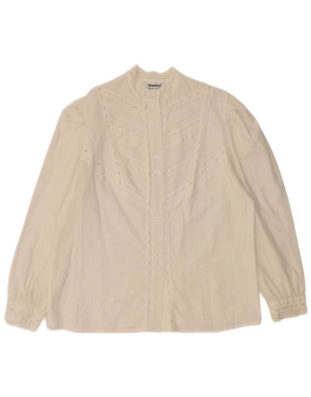 MEICO Chemisier Femme EU 44 XL Blanc Floral