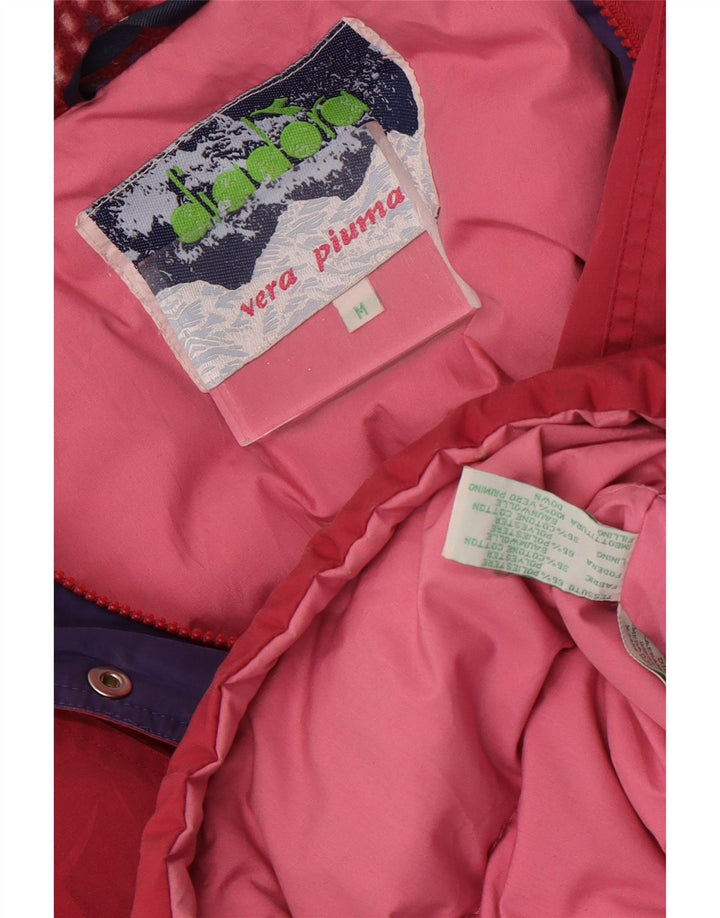 Diadora Manteau rembourré surdimensionné pour femme UK 14 Polyester rose moyen
