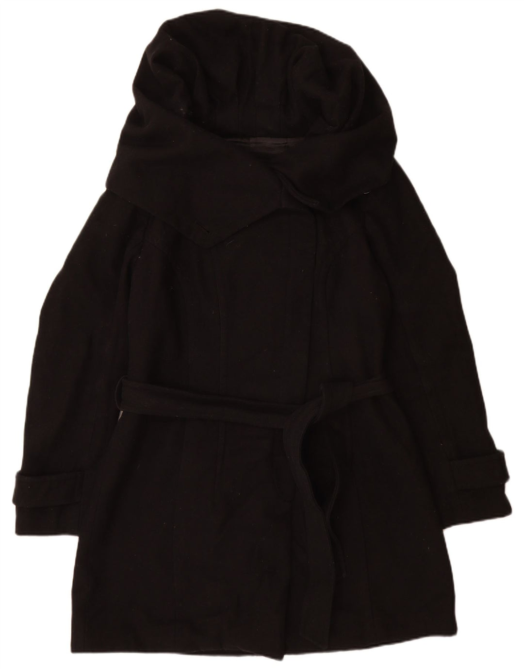 Zara Manteau Femme UK 20 2XL Laine Noire