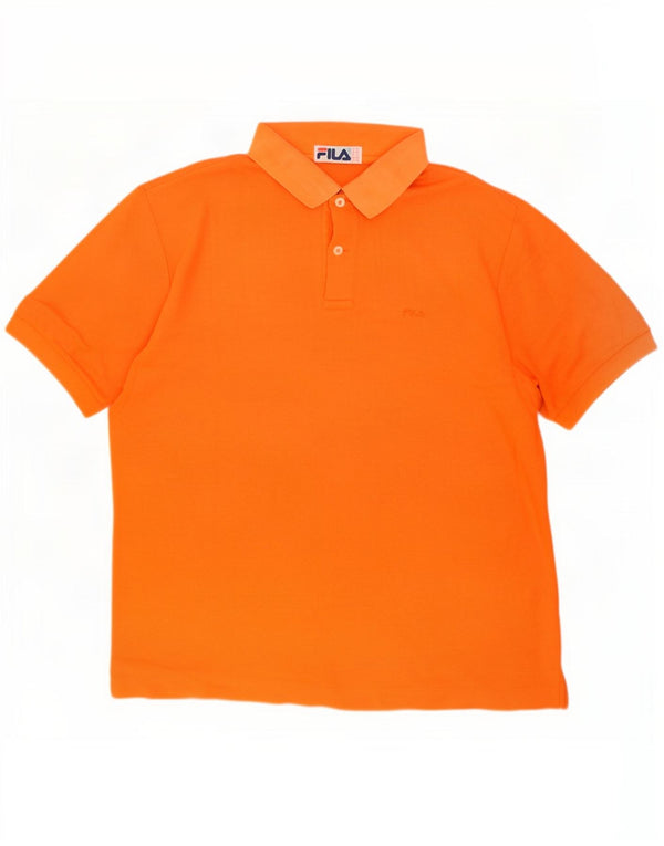 Fila Polo Homme IT 46 Petit Orange Coton