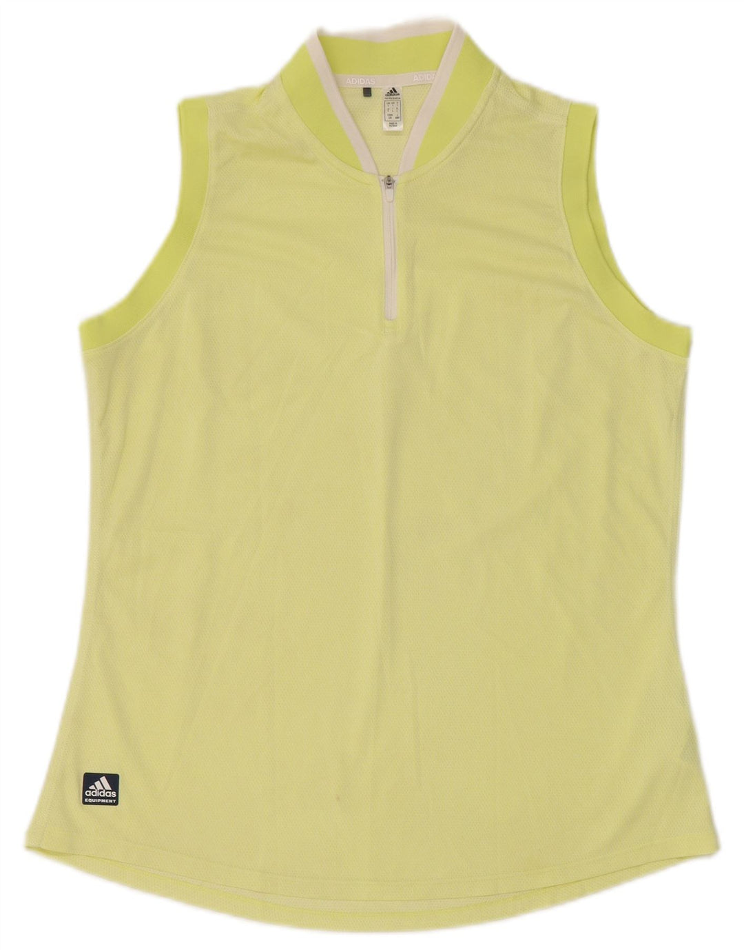 Adidas Débardeur Femme UK 14 Grand Jaune Polyester