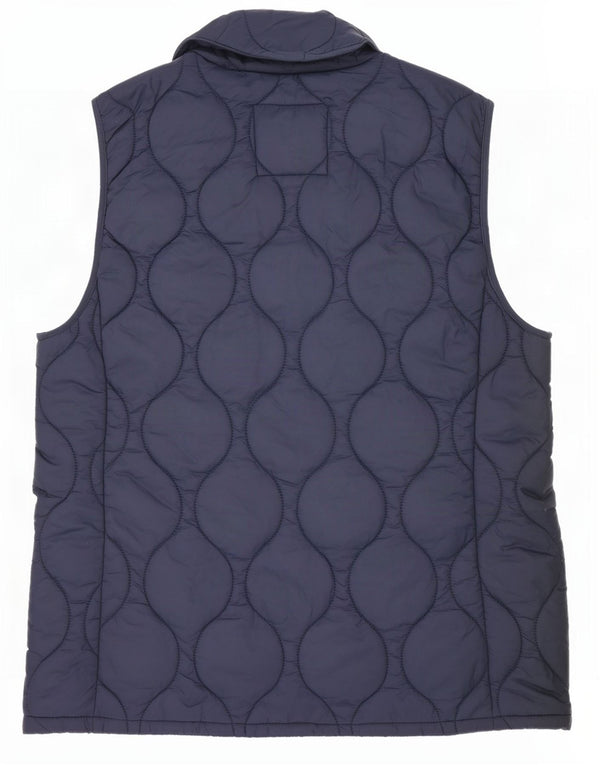 Crew Clothing Gilet rembourré pour femme UK 14 Large Bleu Marine Nylon