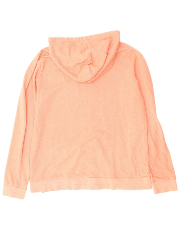 ANIMAL Pull à capuche zippé pour femme UK 14 Grand coton rose