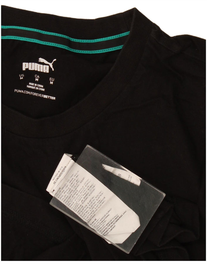 Puma T-Shirt Graphique Homme Noir Moyen Coton