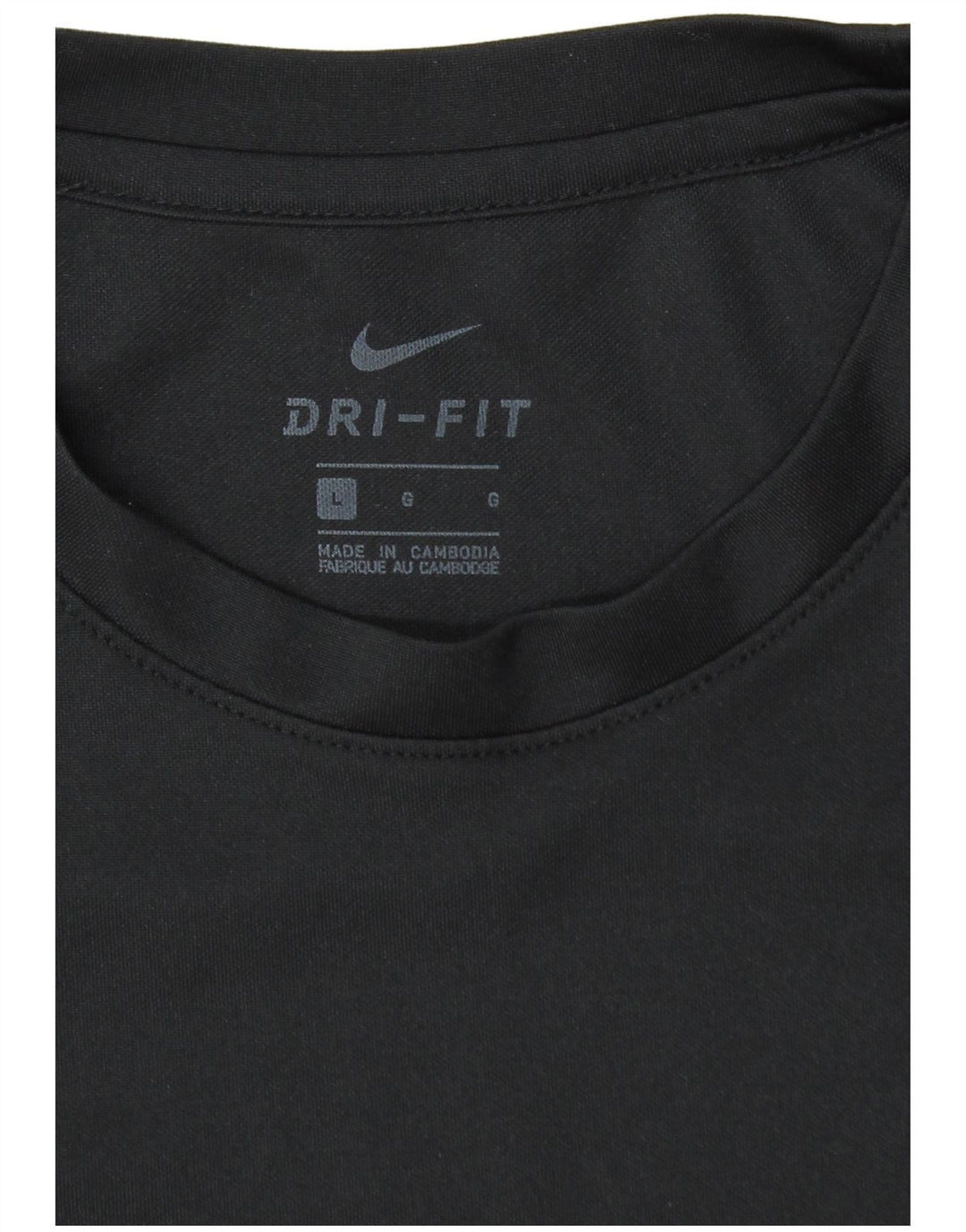 Nike T-shirt Dri Fit pour homme Noir Taille L