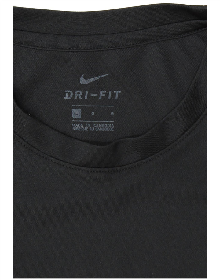 Nike T-shirt Dri Fit pour homme Noir Taille L