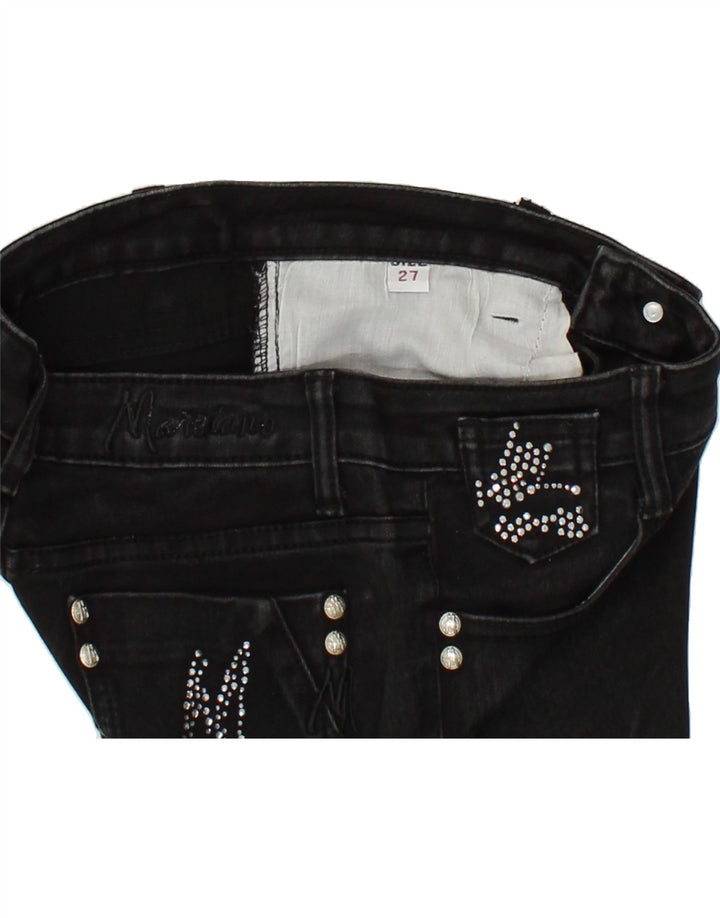 MARCIANO Womens Slim Jeans W27 L26 Black Vintage Marciano and Second-Hand Marciano from Messina Hembry 