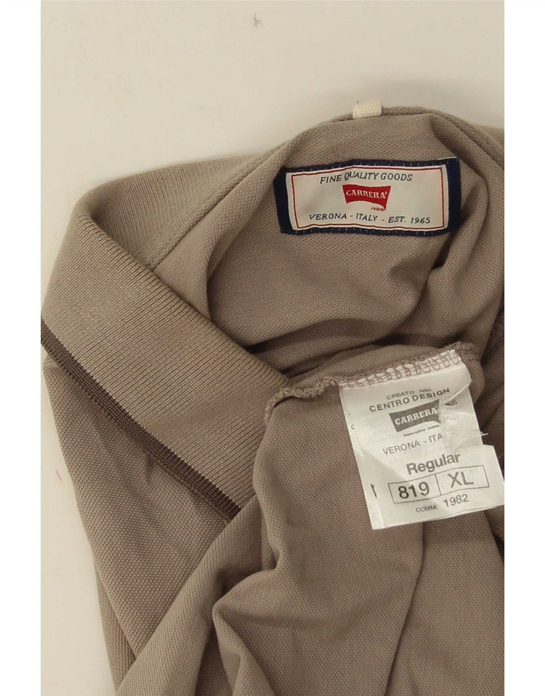 Carrera Polo Homme XL Marron Coton