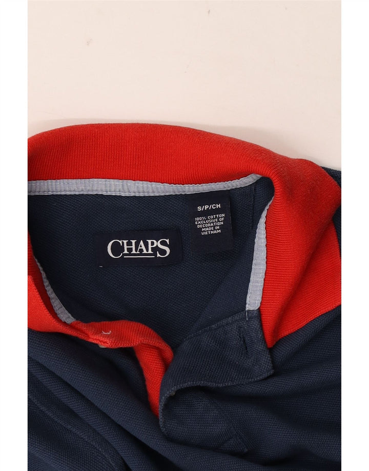 CHAPS Polo Rugby Homme Petit Bleu Marine Coton